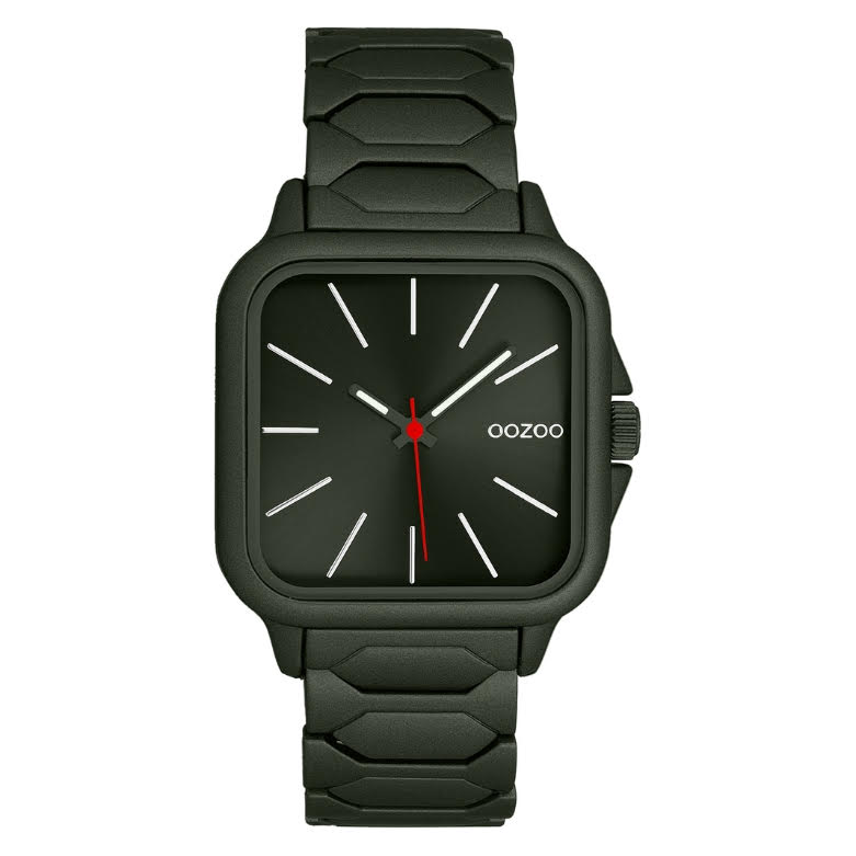 Oozoo Unisex watch Dark green 44mm square