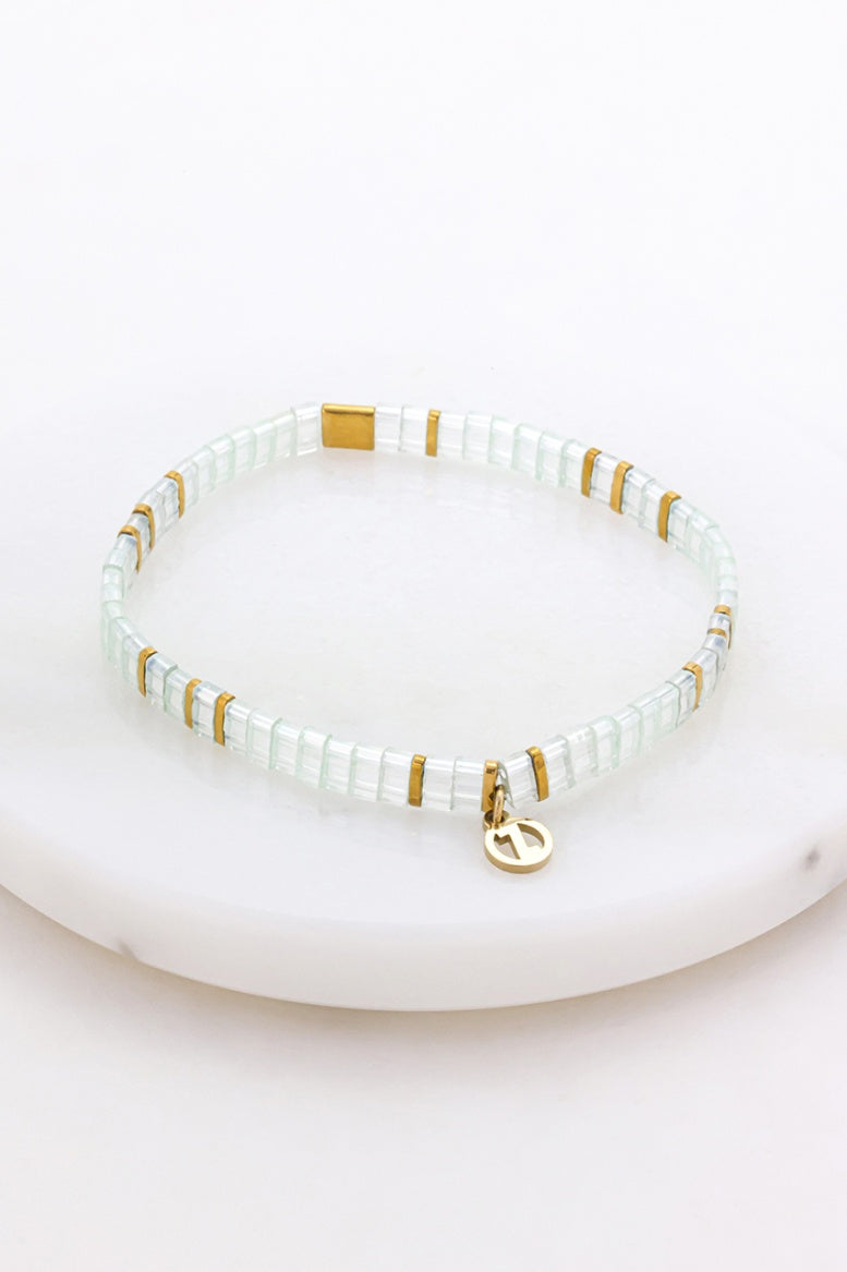 Zafino Tile Bracelet Sea/Gold