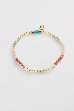 Zafino Terry Bracelet Aqua/Coral