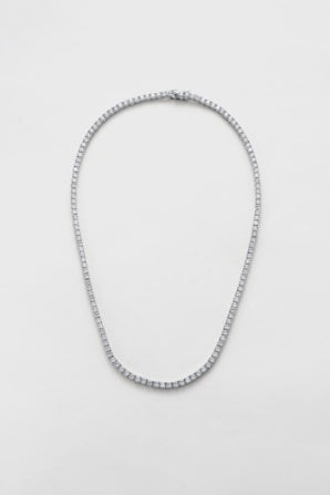 Zafino Dani Tennis Necklace Silver 40cm