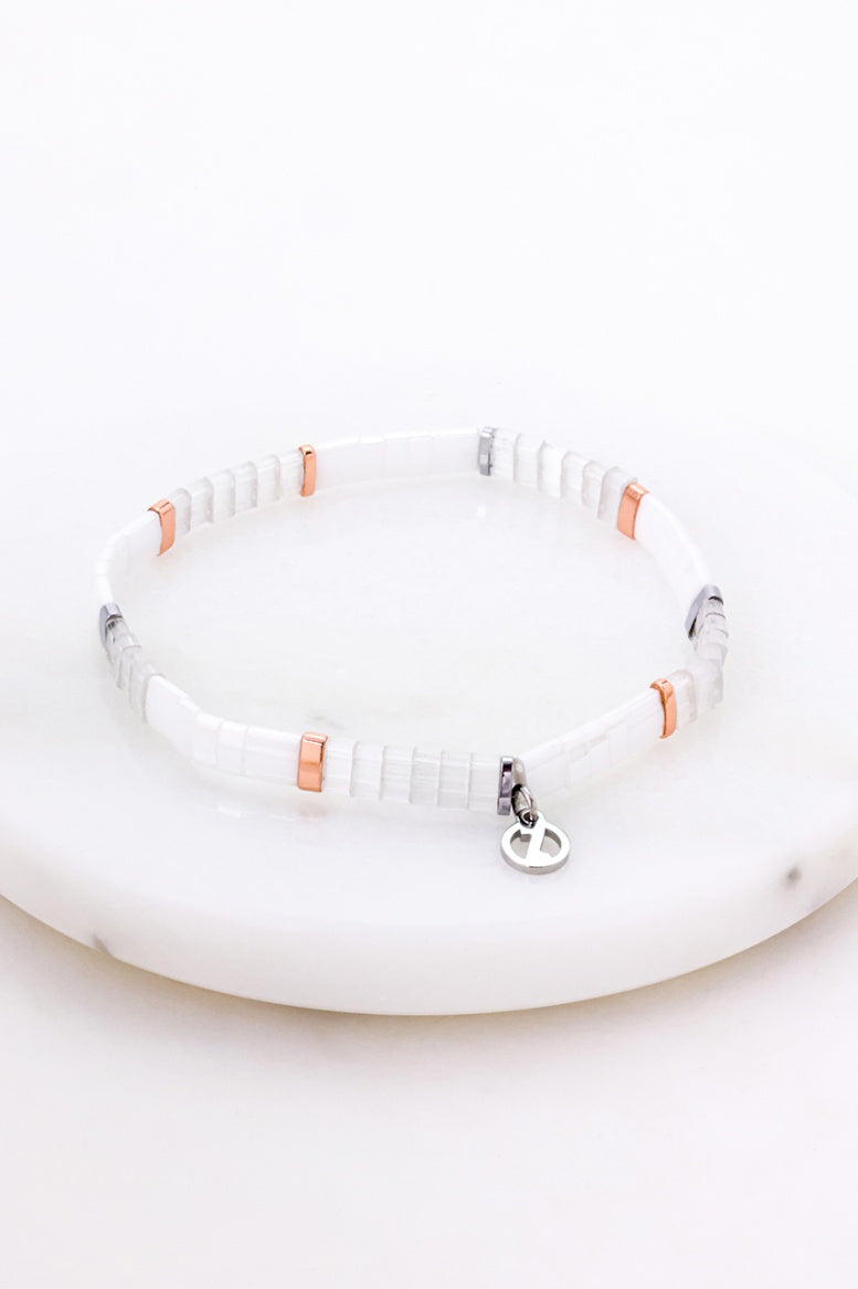 Zafino Tile Bracelet Rose/Silver