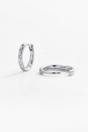 Zafino Talia Huggie Silver
