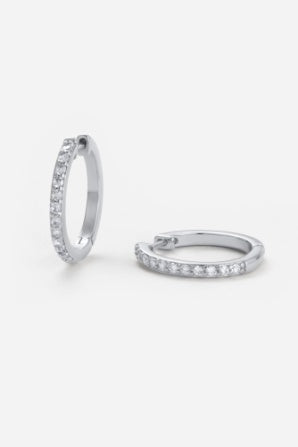 Zafino Catalina Hoop Silver