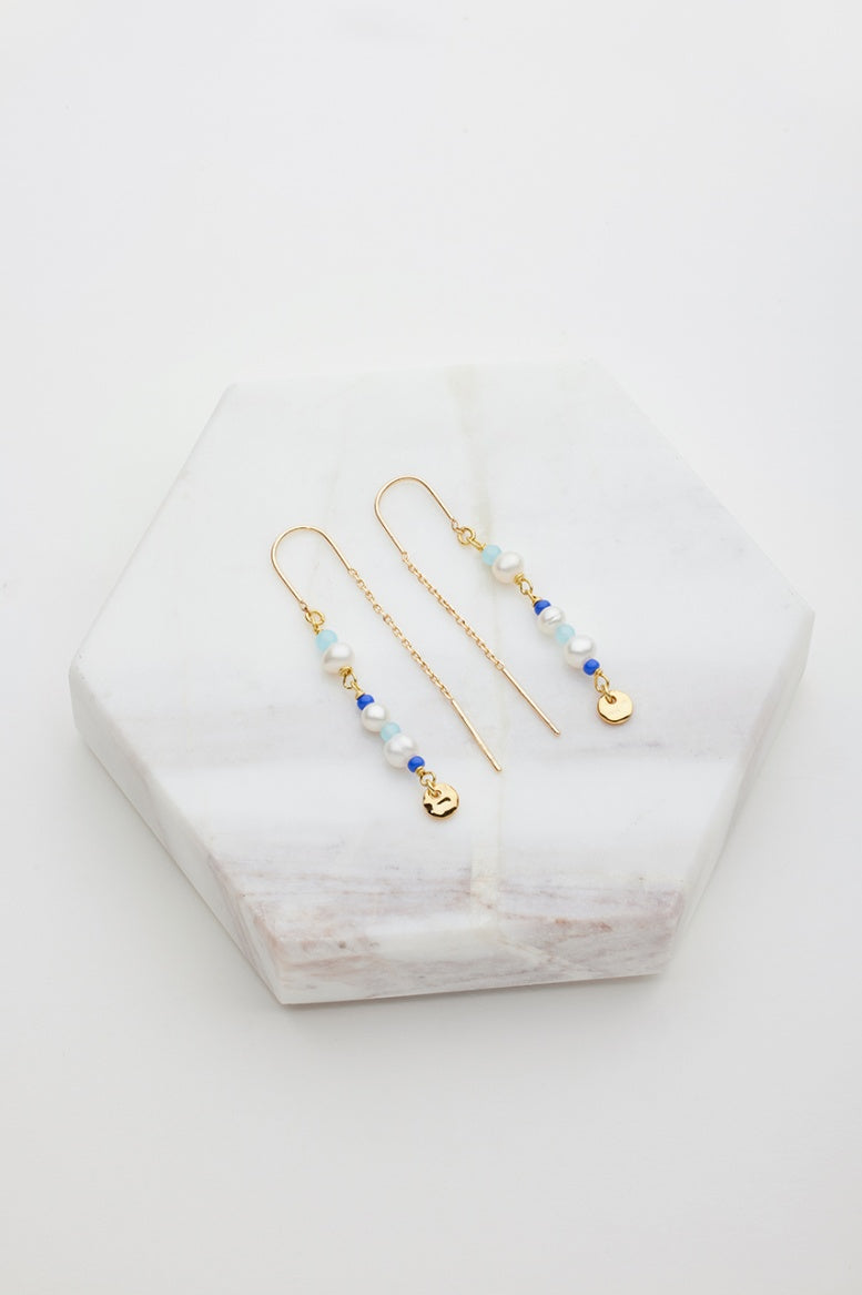 Zafino Alice Thread Earring - Blue