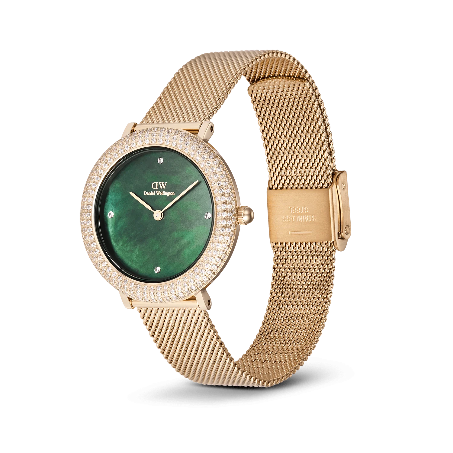 Daniel Wellington Crystalline Bezel Evergold Green