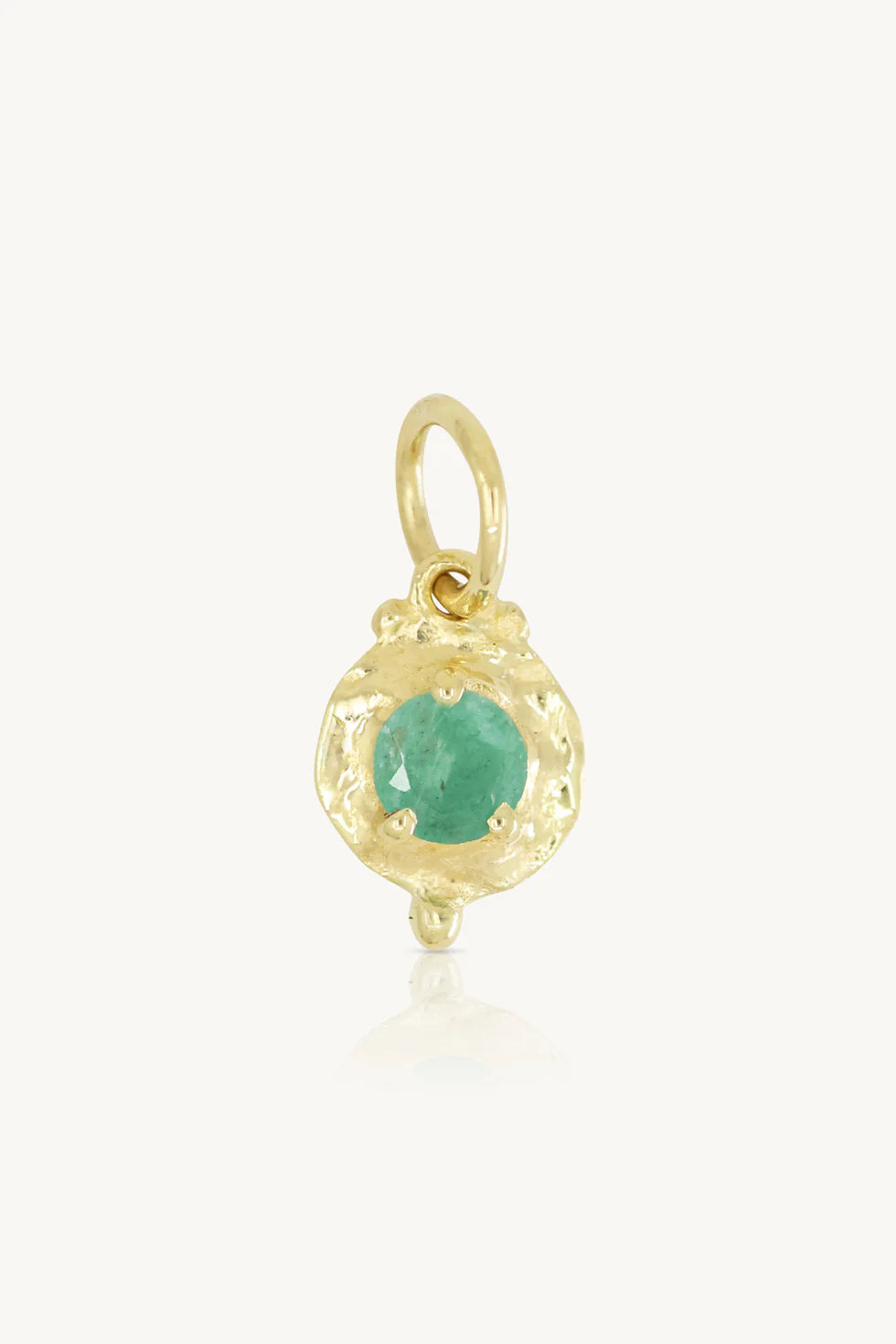 Toni May May Emerald Gold Birthstone Necklace Charm