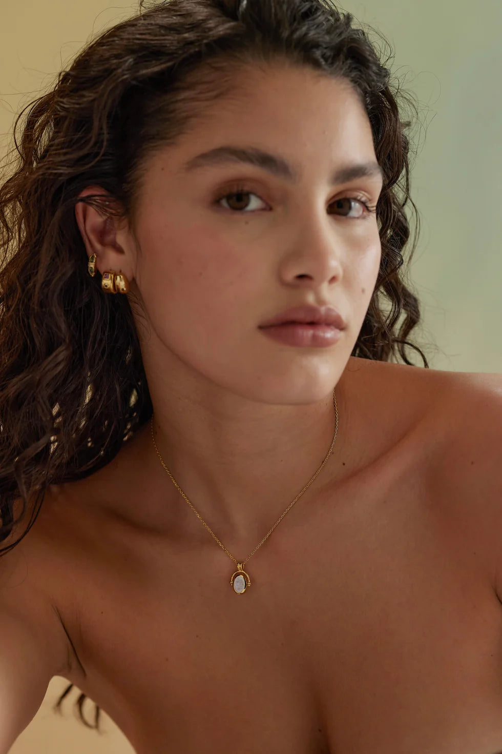 Toni May Mira Moonstone Gold Necklace