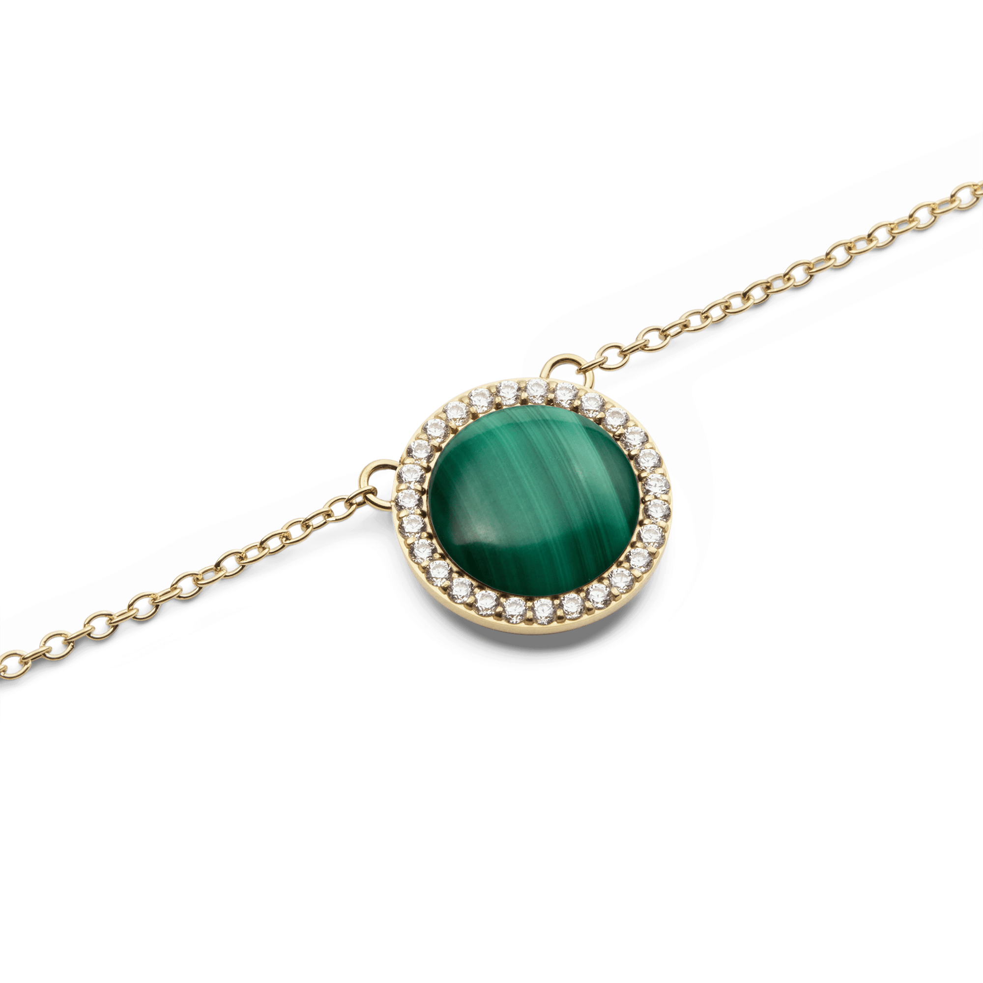Daniel Wellington Audrey Necklace Malachite Gold