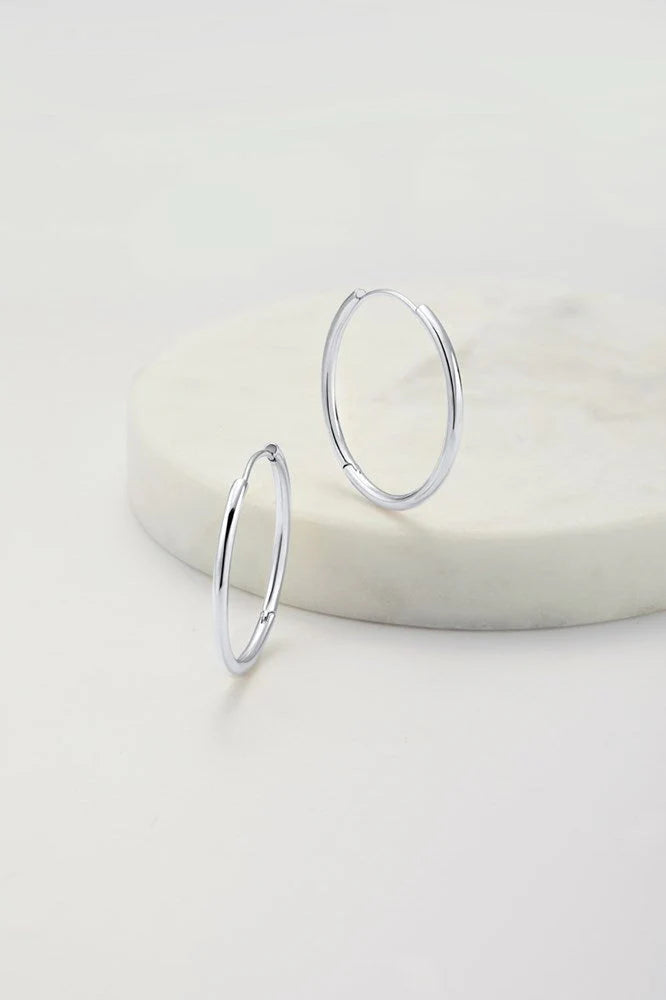 Zafino Delilah Hoop Large - Silver