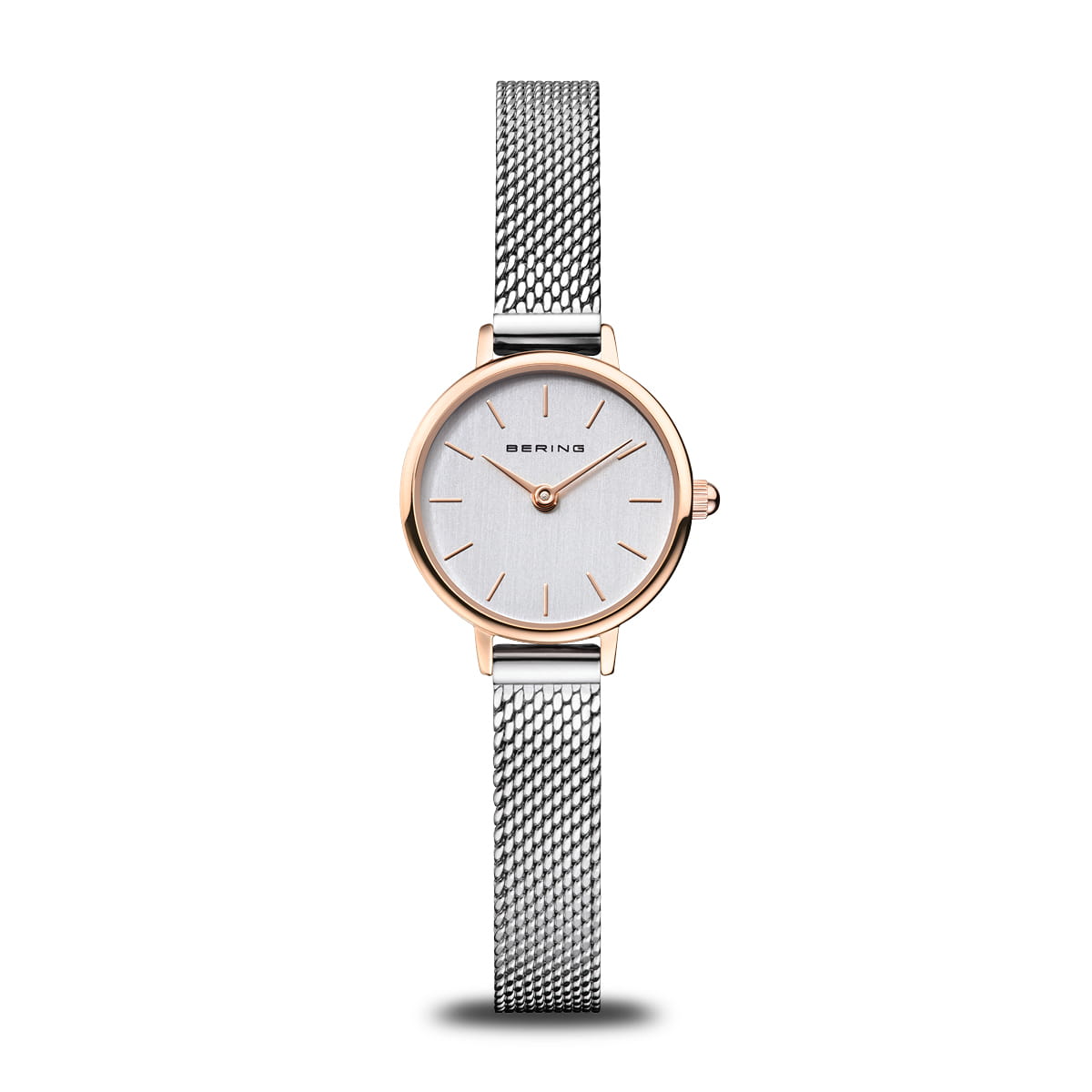 Bering Classic Rose Gold Siver Dial 26mm Watch
