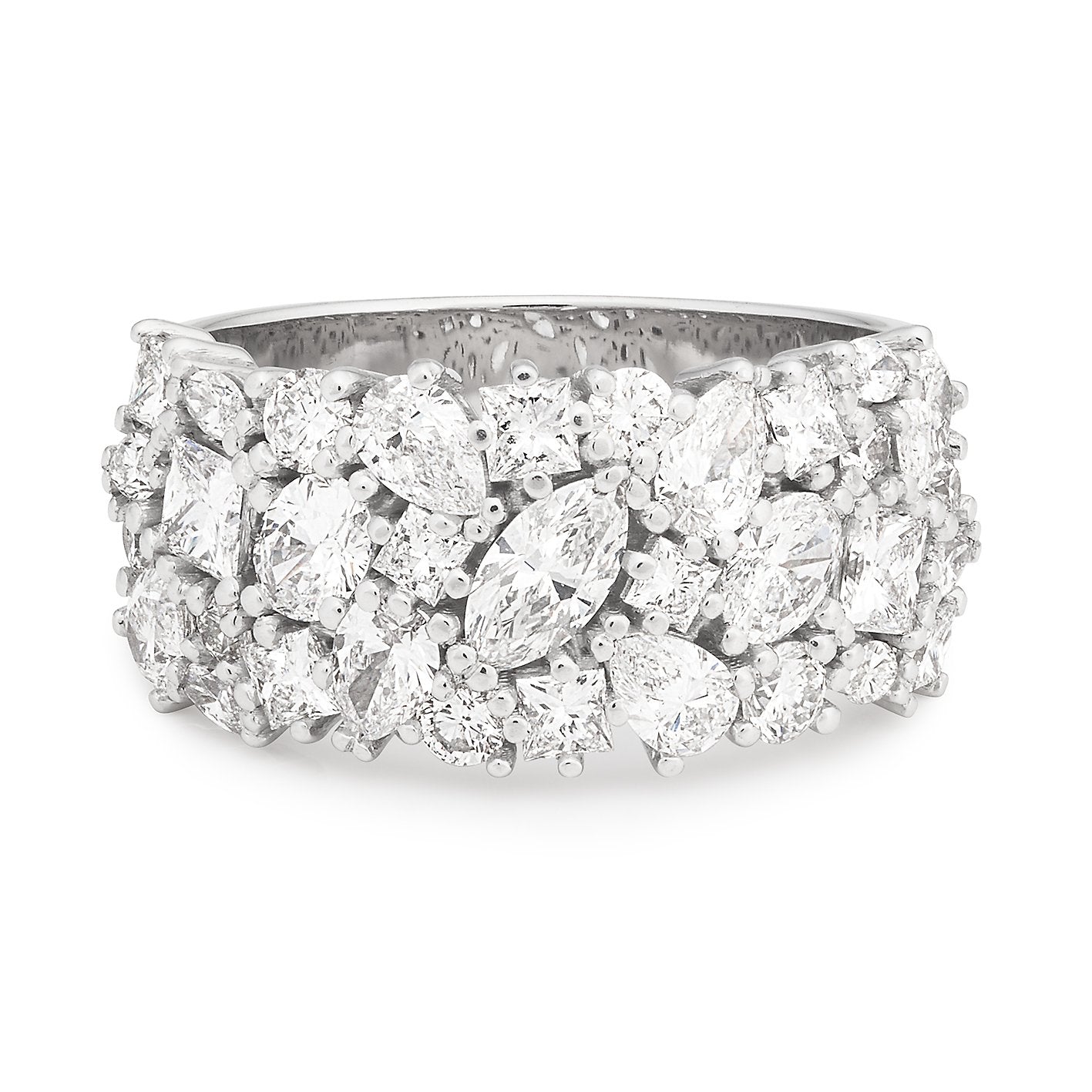 18ct White Gold Diamond Dress Ring- 2.29ct