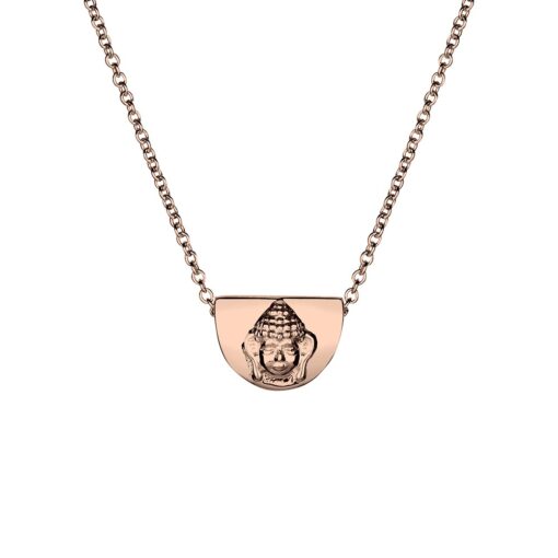 Rose Gold Buddha Head Necklace