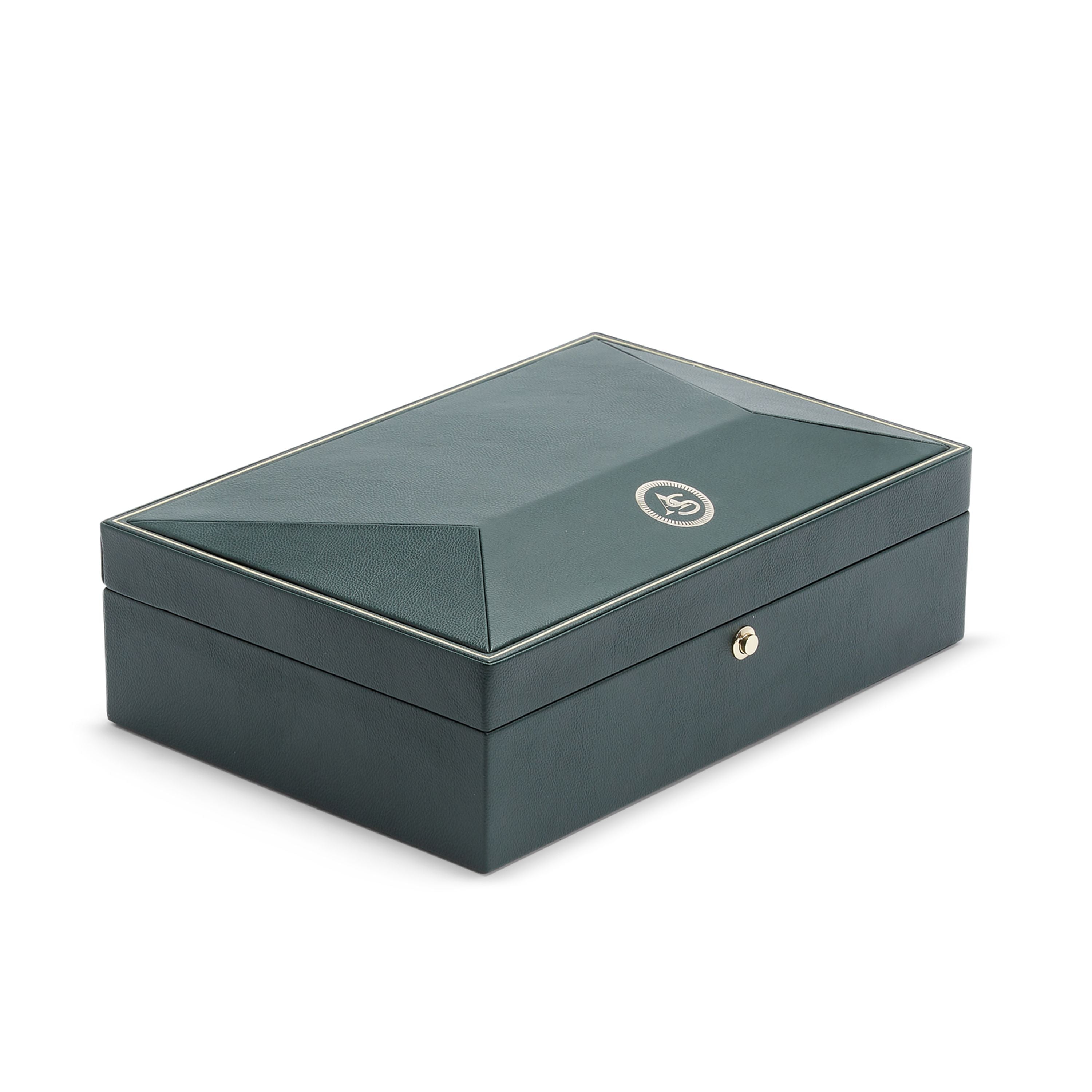 Wolf 1834 British racing Green 8 pc Watch Box