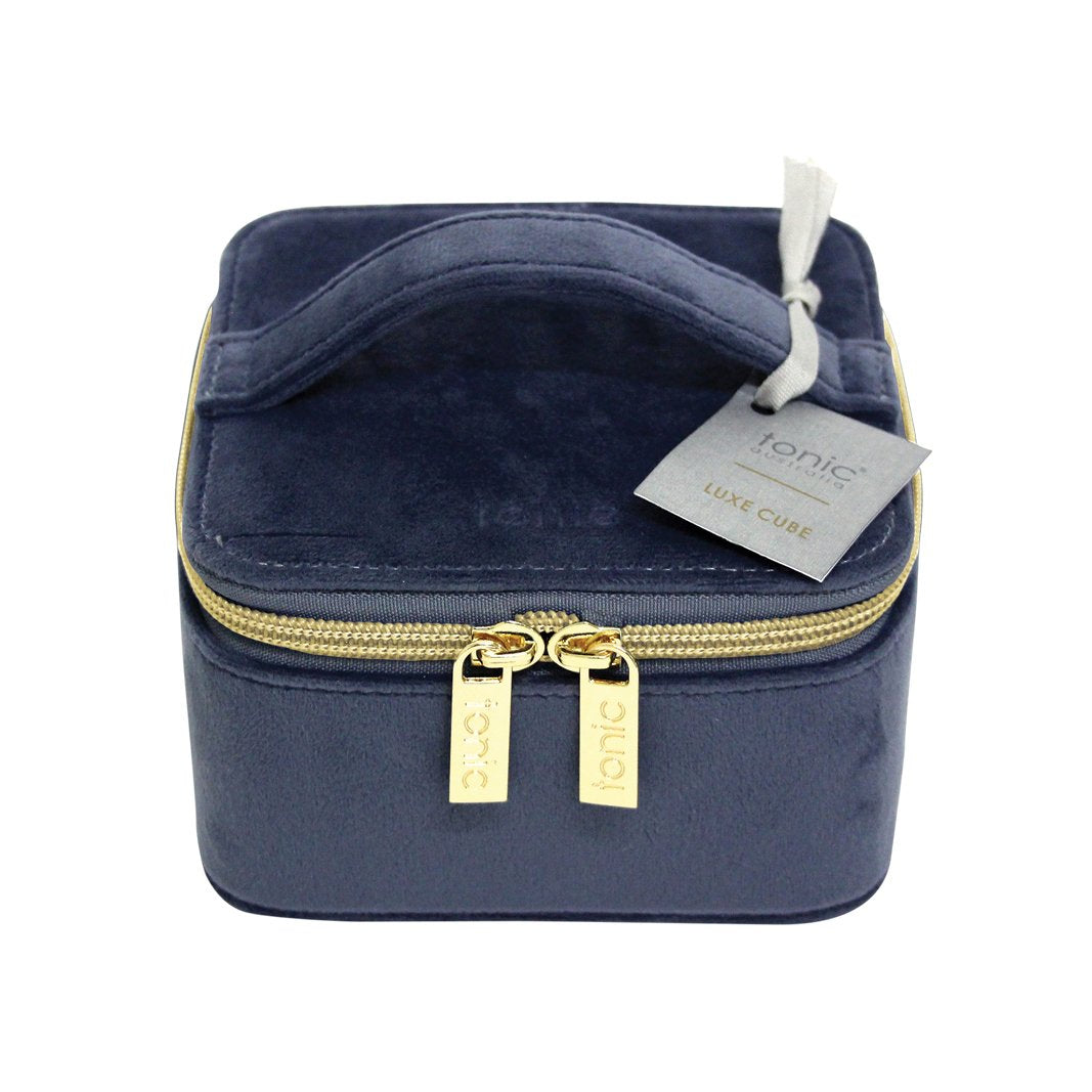 Luxe Velvet Jewellery Cube Storm