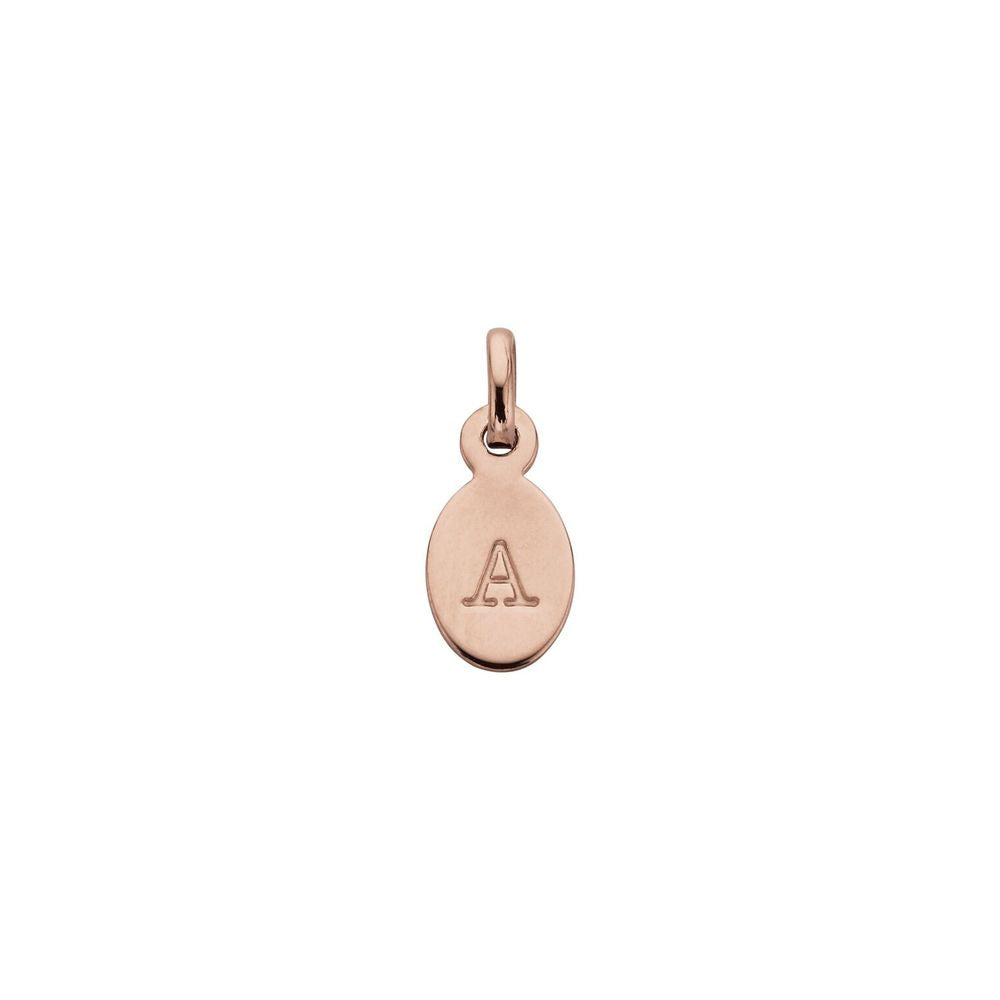 Kirstin Ash Initial A-Z Charm 18k rose gold vermeil