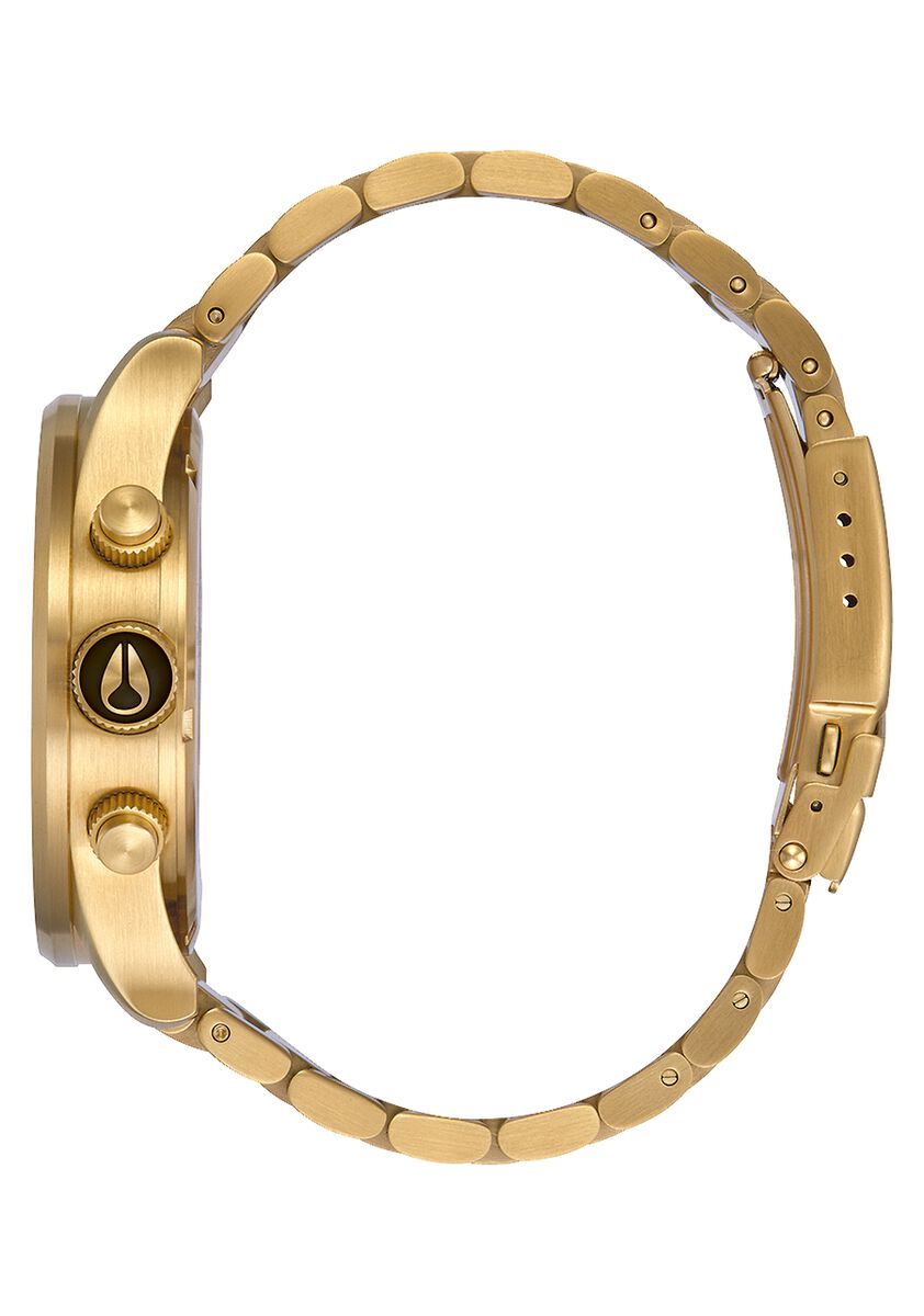 Nixon 42mm All Gold/Black Sentry Chrono Watch