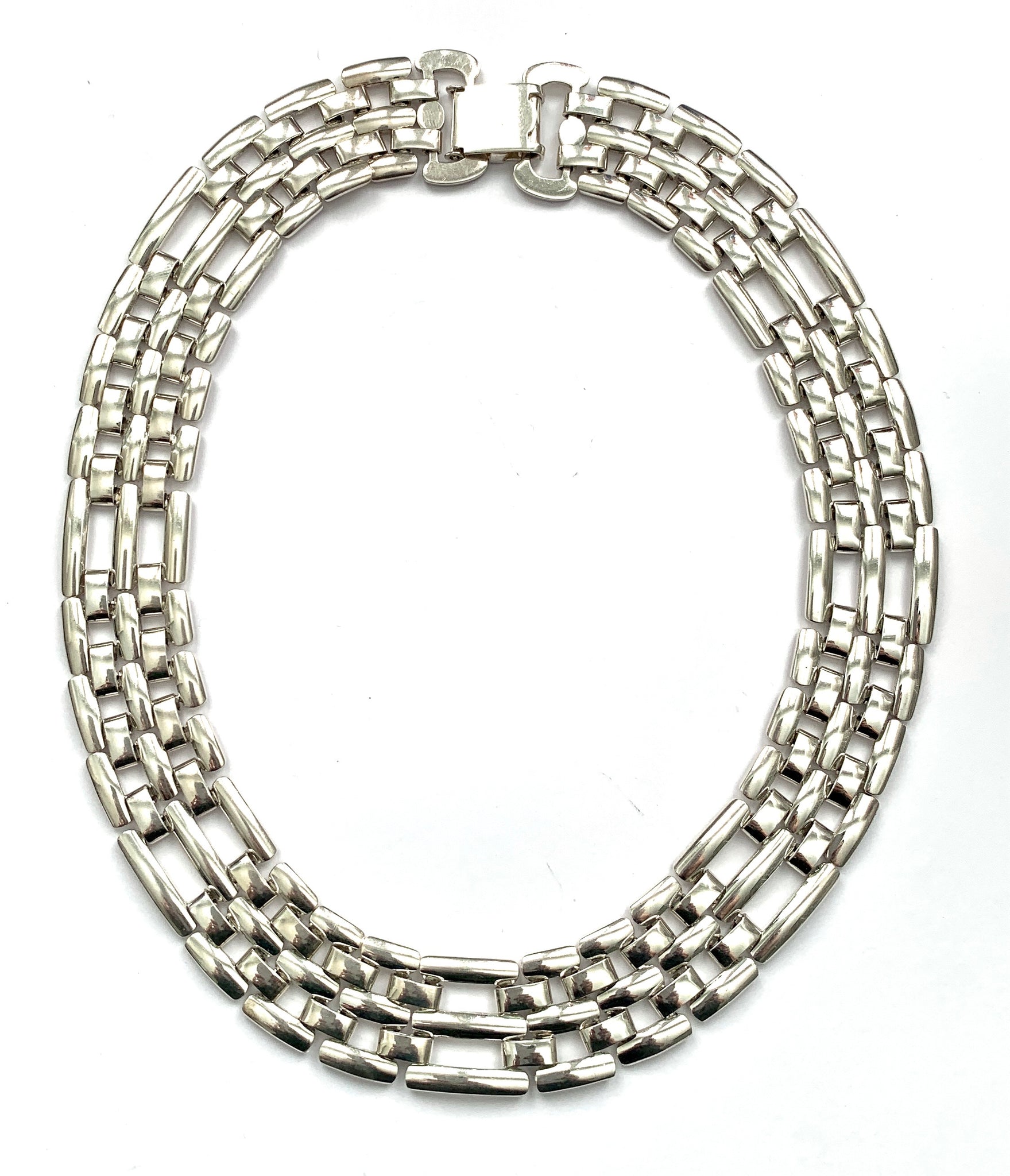 Sterling Silver Flat Chain Link Bracelet