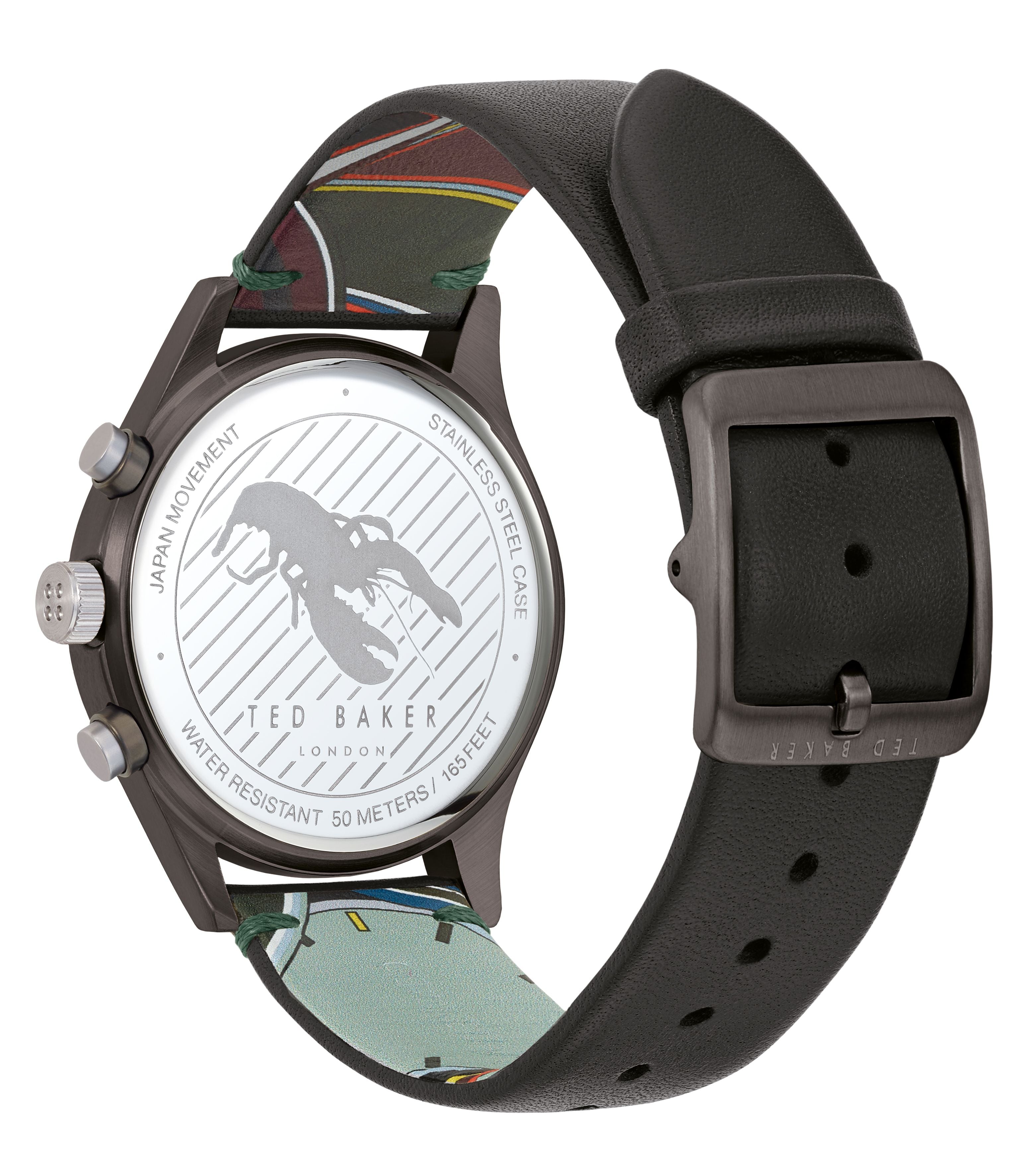 Ted Baker Beleeni Chronograph Black Leather Watch