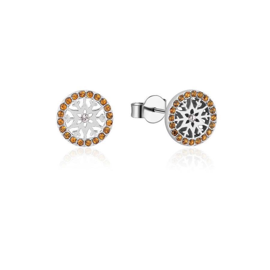 Disney Frozen Snowflake November Birthstone Earrings