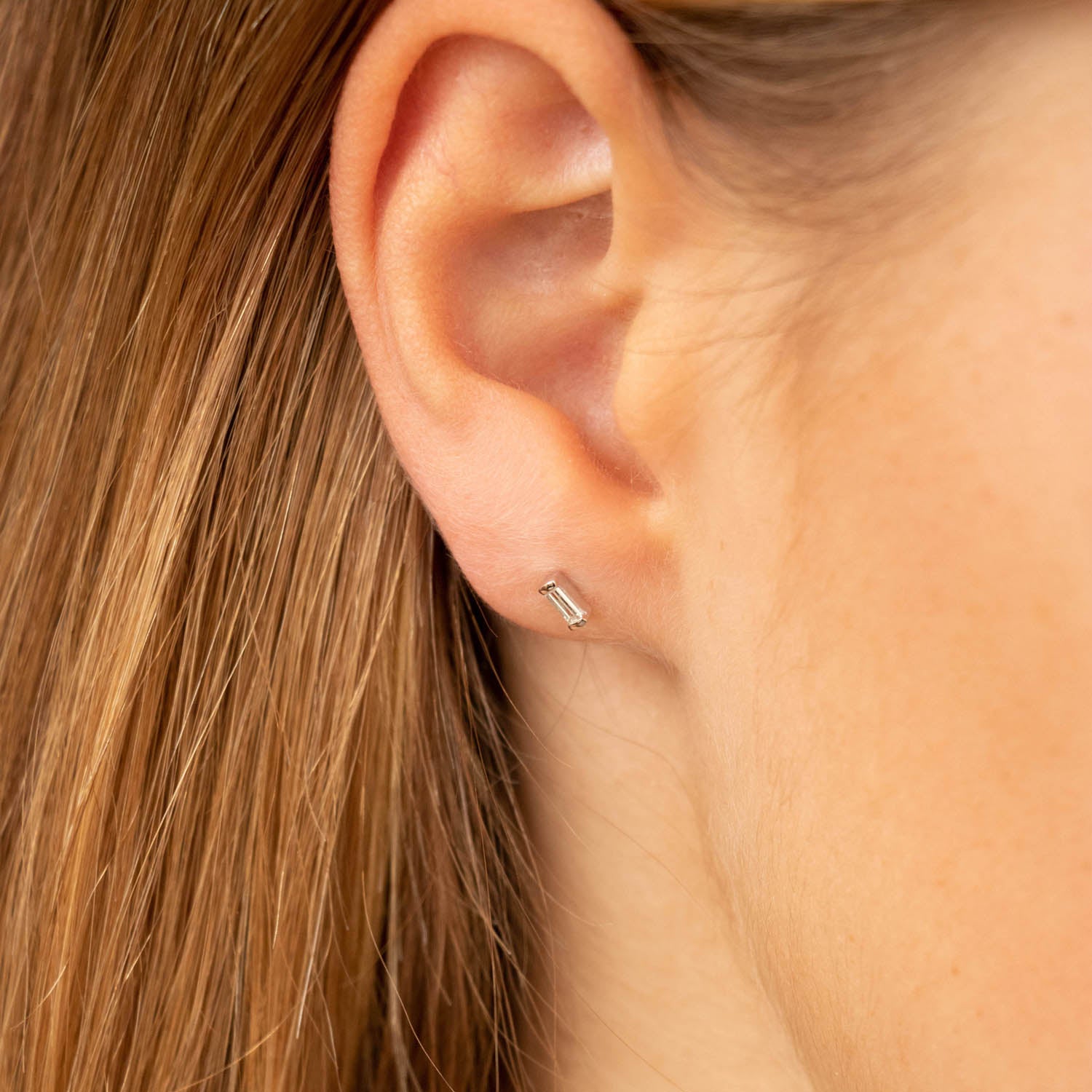 White Gold 0.08ct Diamond Stud Earrings