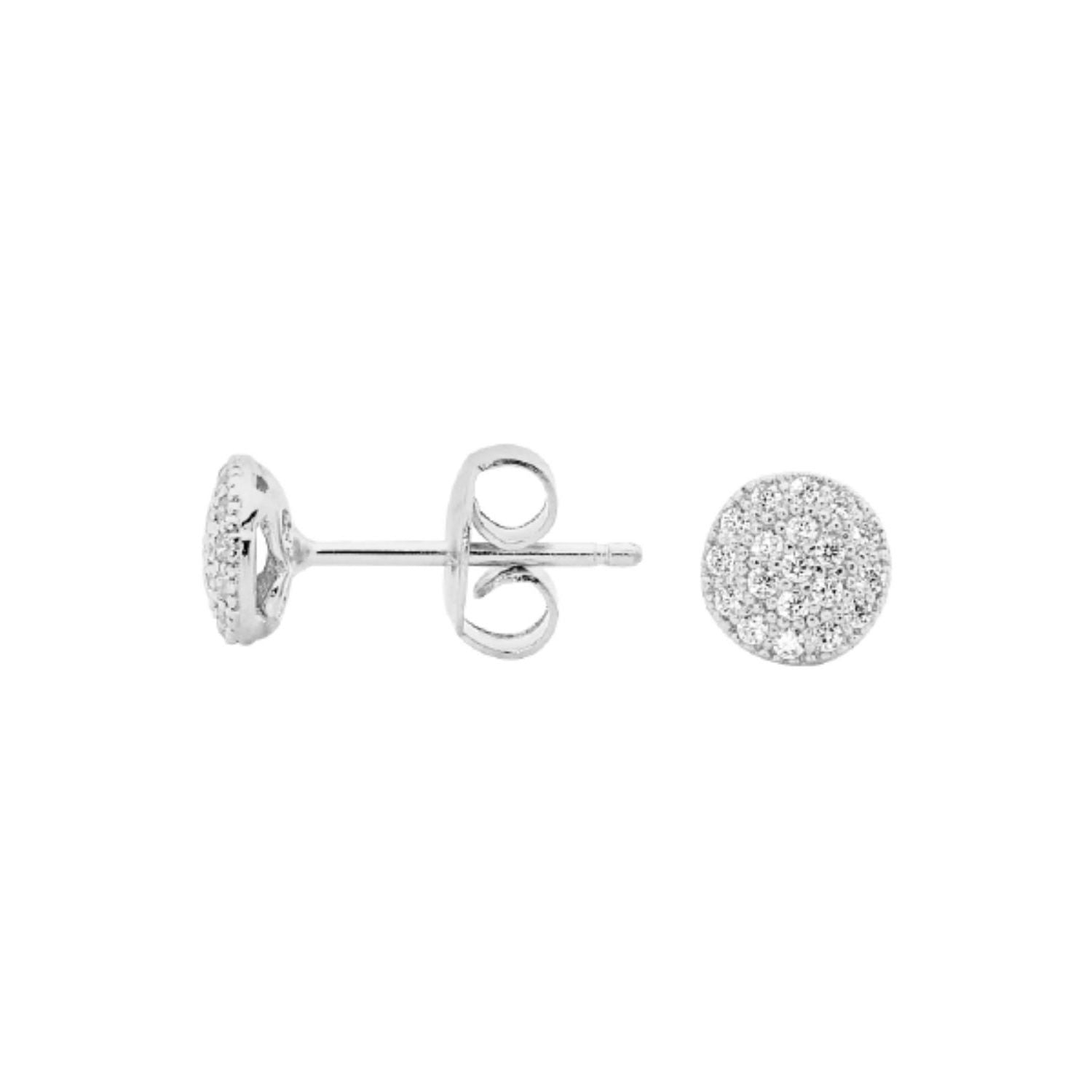 Georgini Silver Petite Circle Stud Earrings