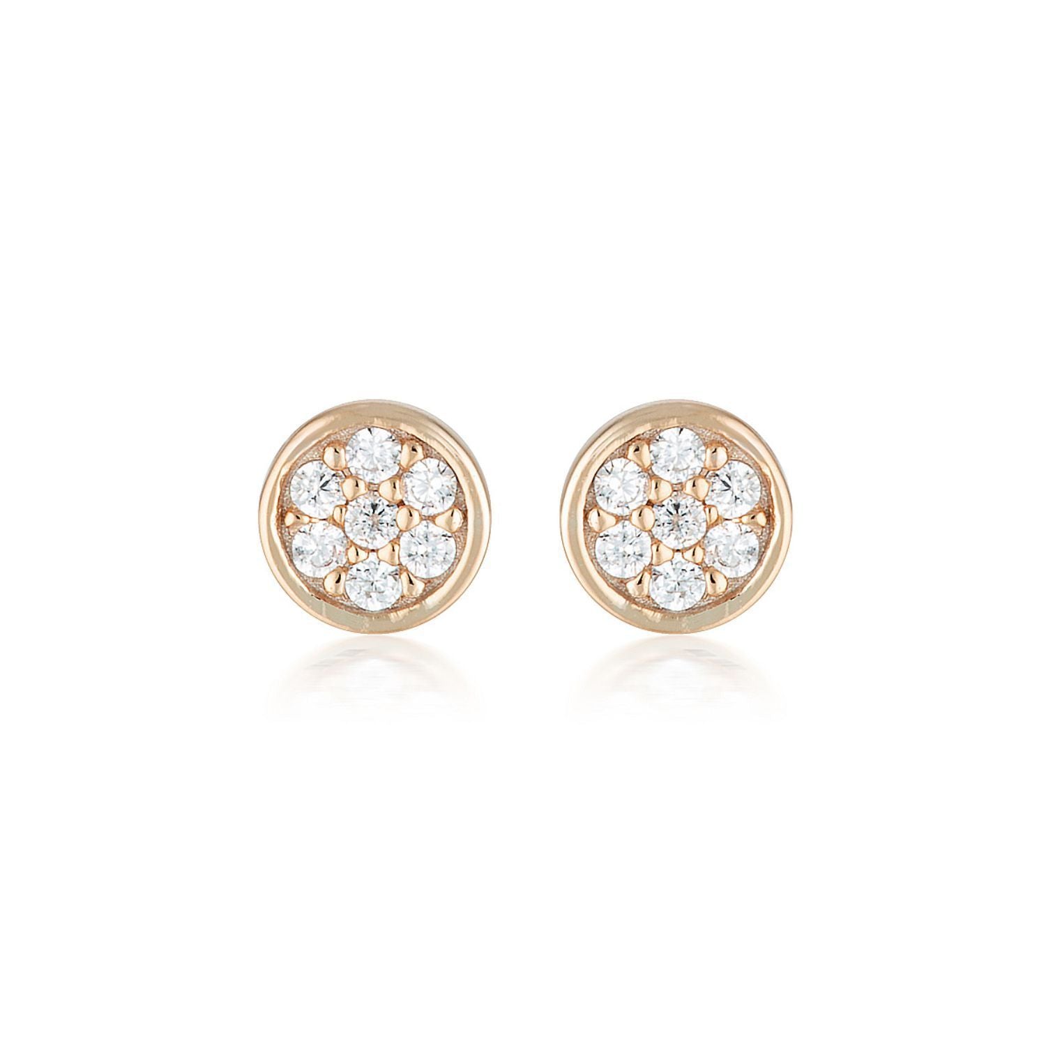 Georgini Rose Gold Love Is In The Air Dotti Studs