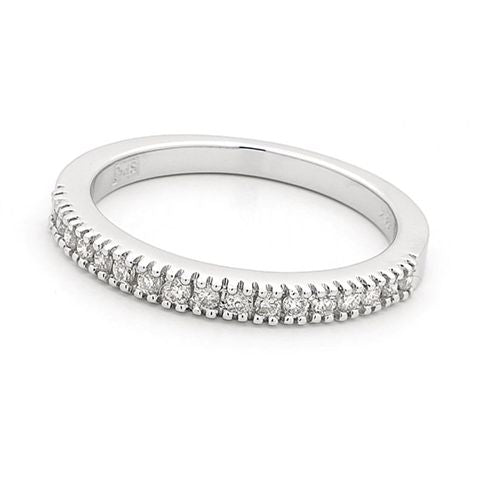 18ct White Gold Claw Set Diamond Ring 0.25ct