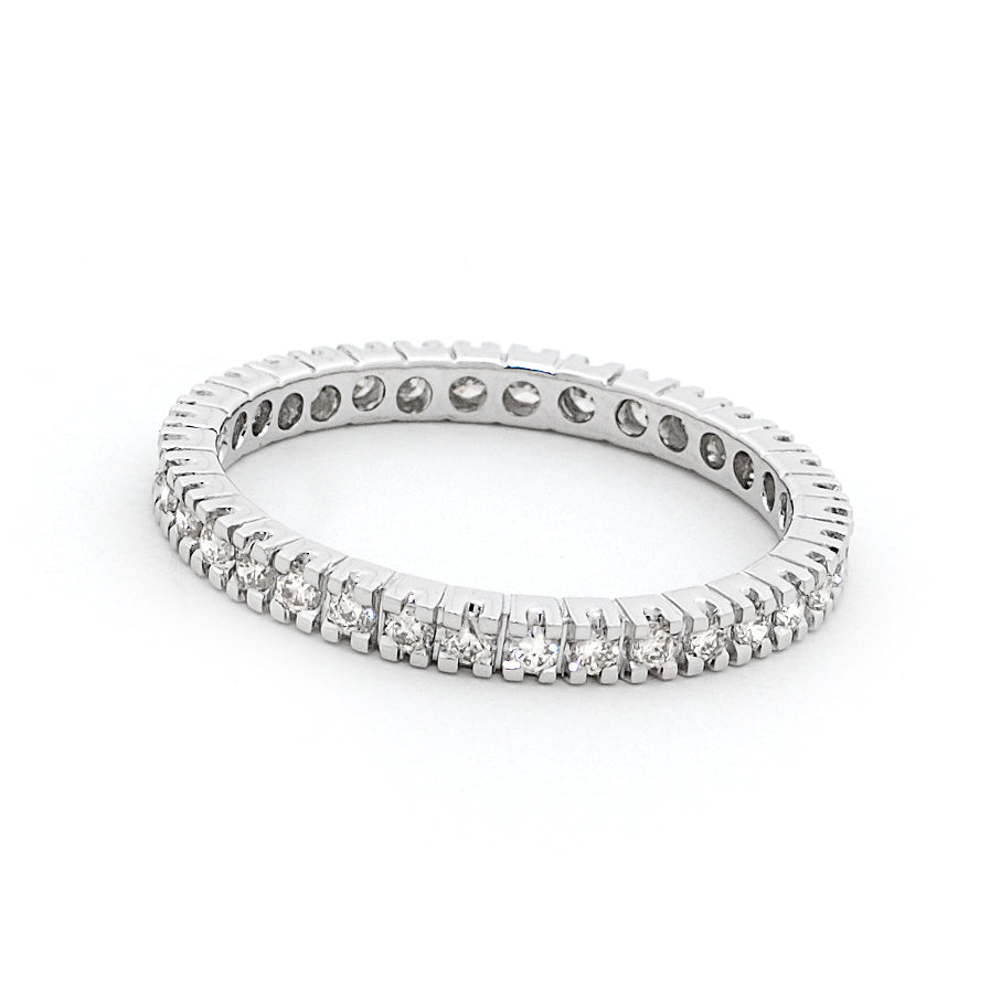 18ct White Gold Claw Set Diamond Ring 1.00ct