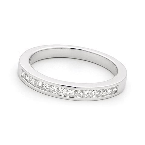 18ct White Gold Channel Set Diamond Ring 0.40ct