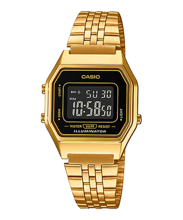 Casio LA680WGA-1D Stainless Steel Gold Digital Watch