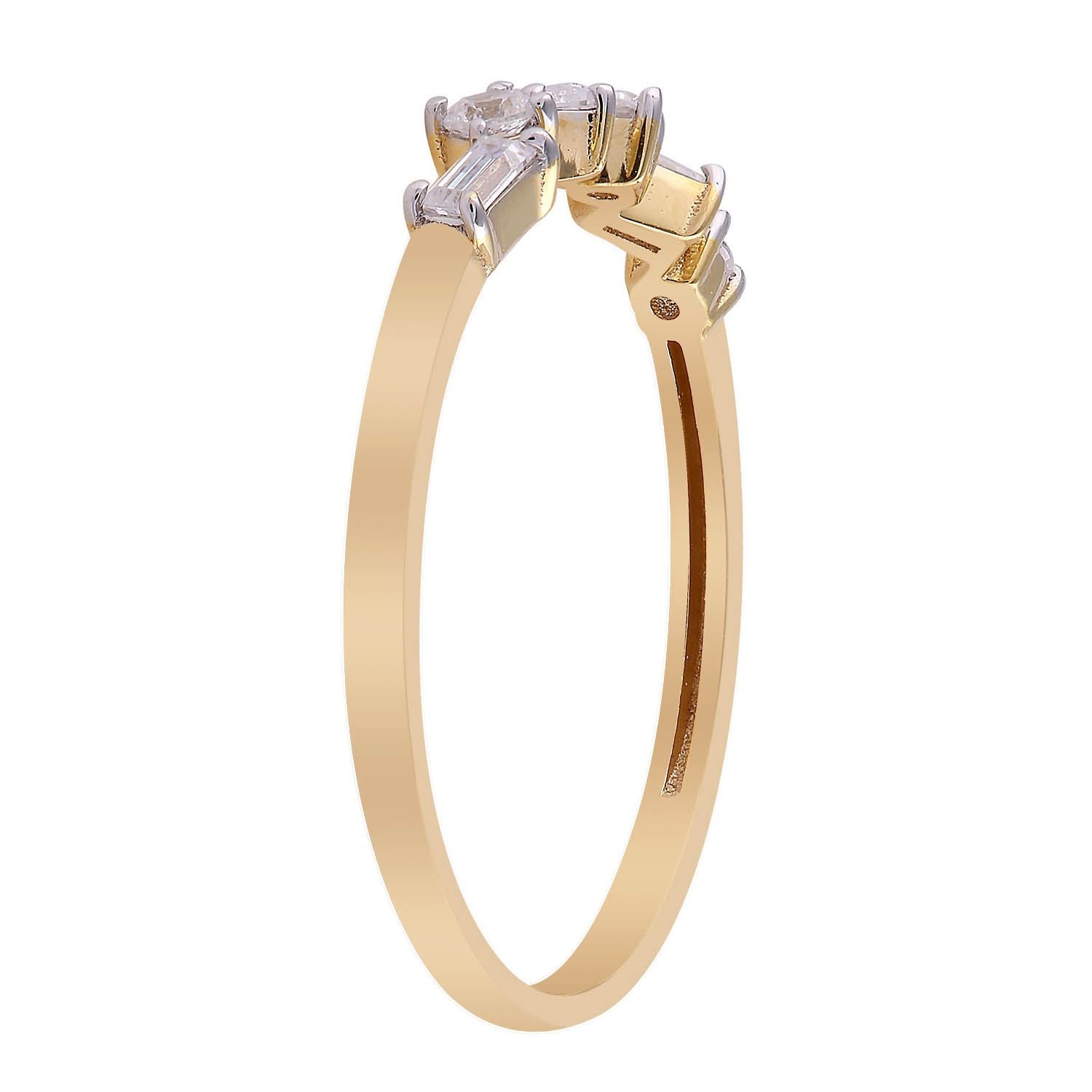 9ct Yellow Gold 0.18ct Diamond Ring