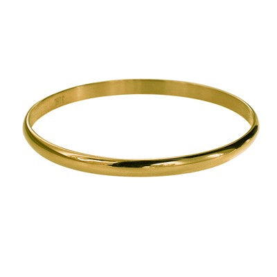 Gold Plated Stainless Steel 5mm Wide Bangle