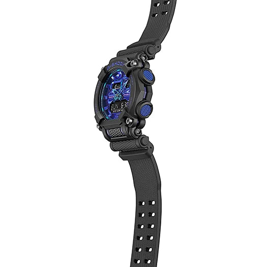 G-Shock Duo Virtual Blue Lcd and Black Watch