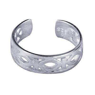 Sterling Silver Fancy Toe Ring
