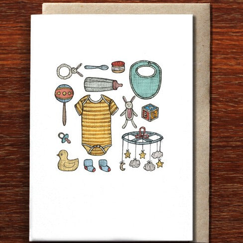 The Nonsense Maker Baby Keepsakes - Greeting Card