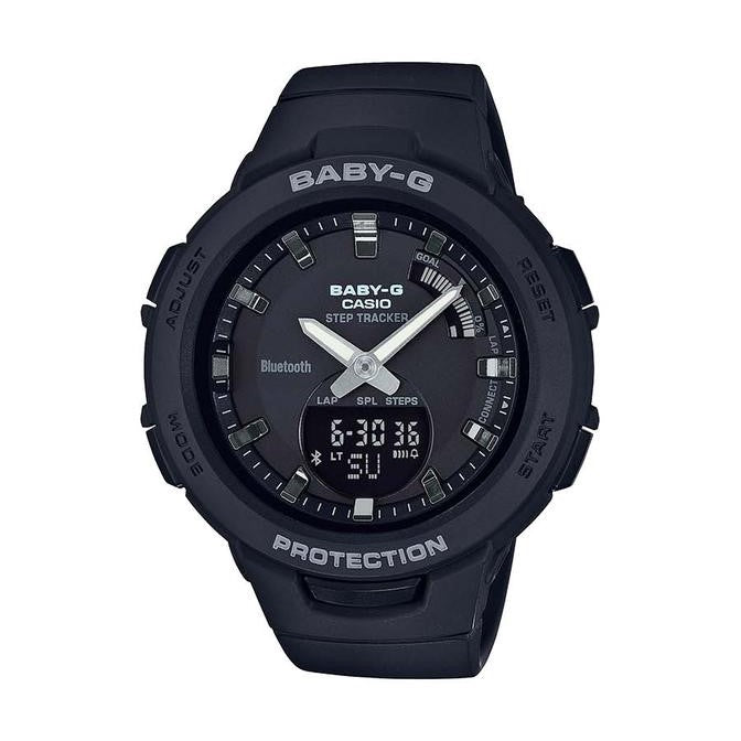 Baby-G Step Tracker- Navy and Silver