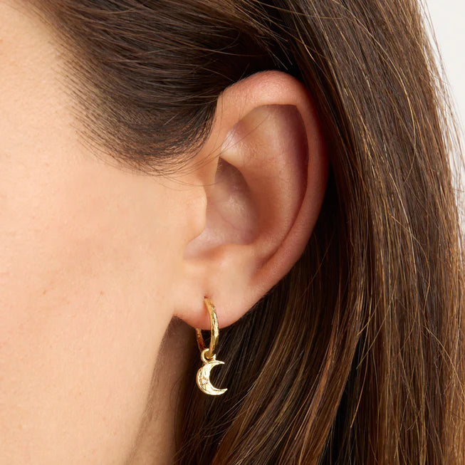 By Charlotte Desert Sky Waning Crescent Hoops