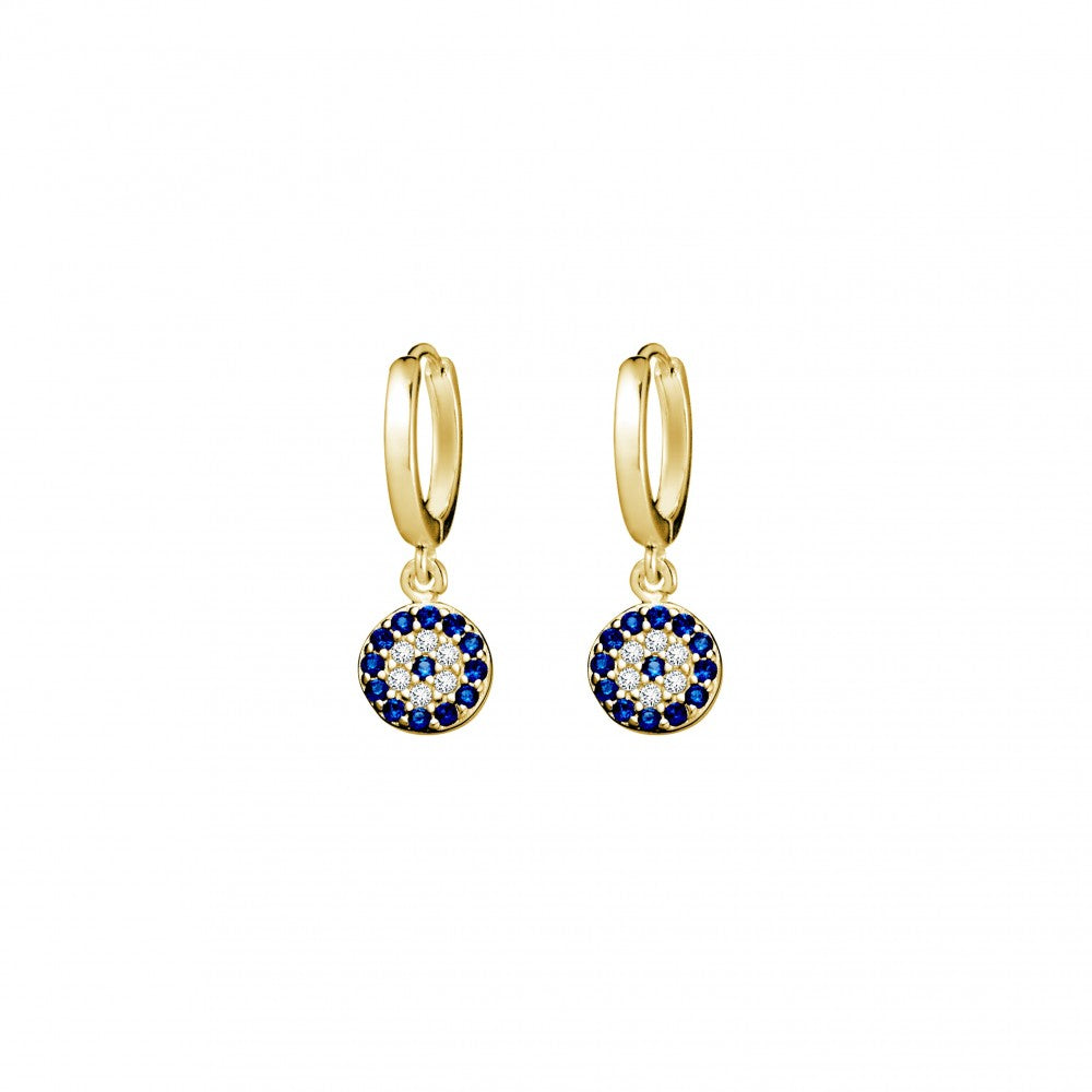 Gold Evil Eye Round Huggies