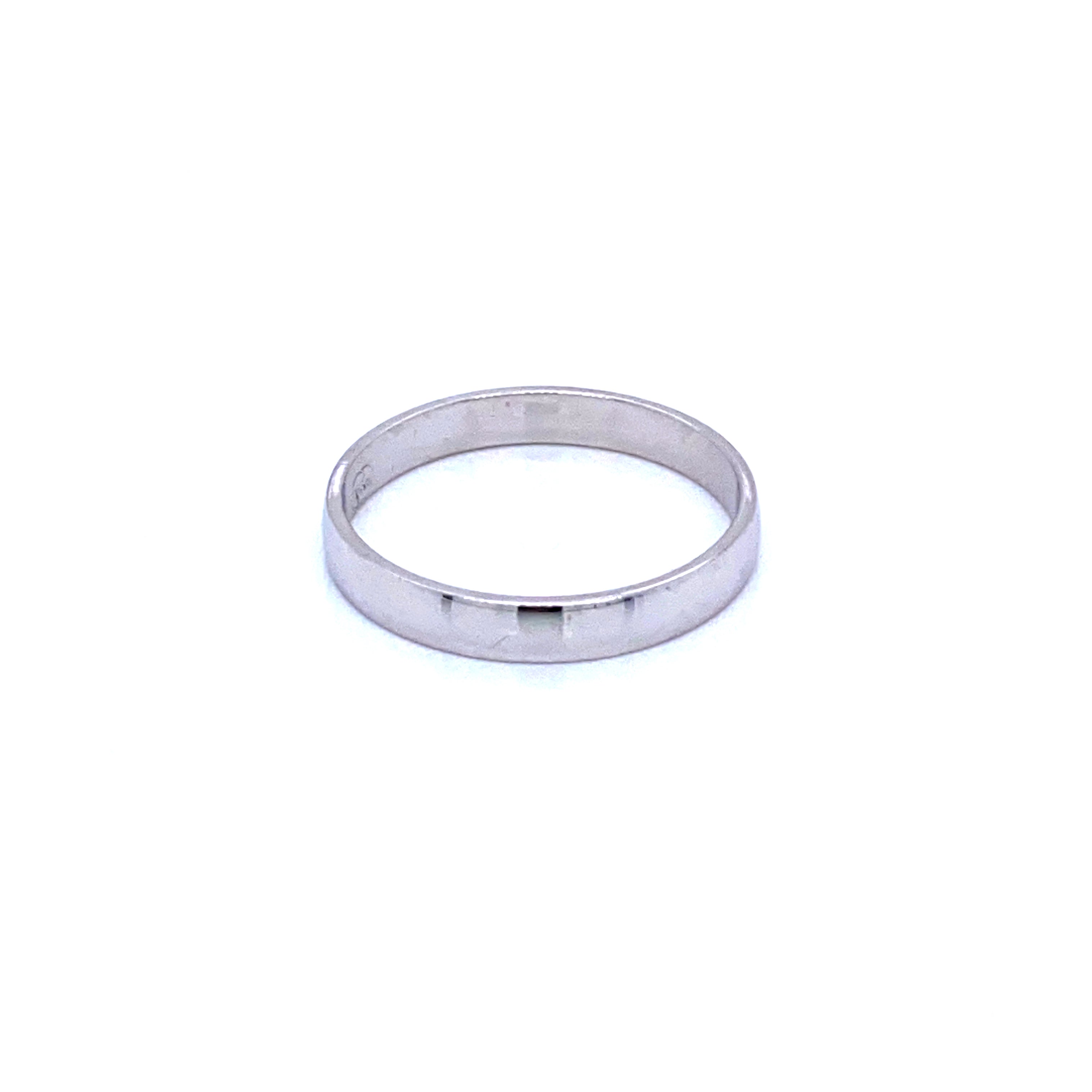 9ct White Gold Wedding Band
