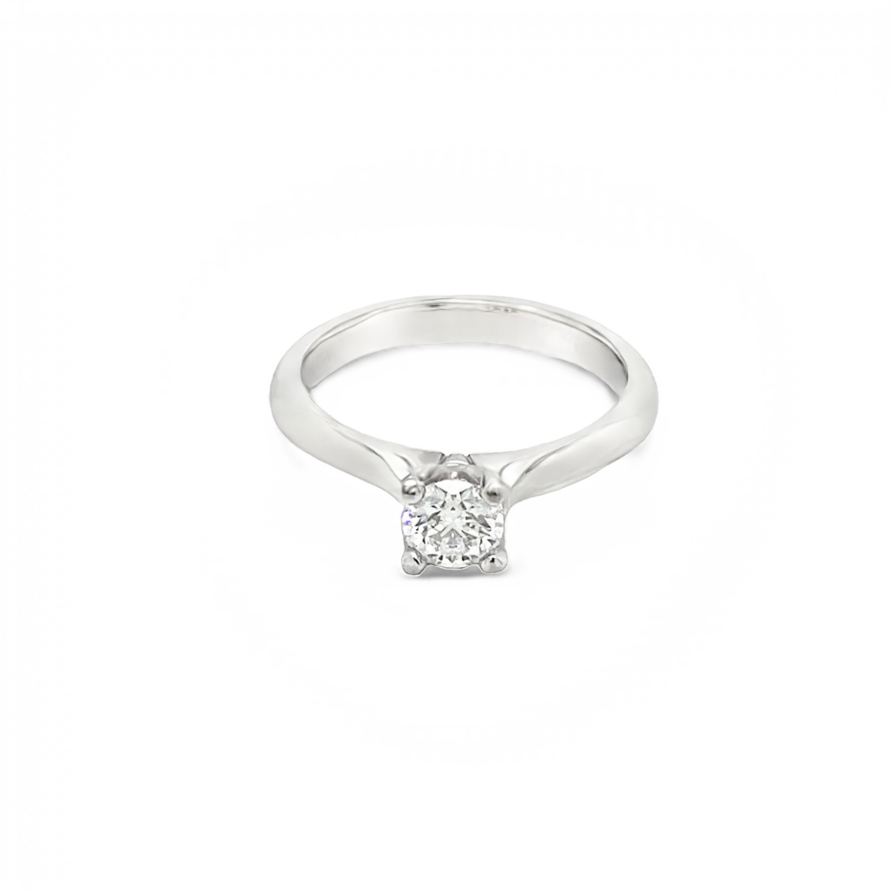 18ct White Gold 0.43ct Passion 8 Round Brilliant Cut Solitaire Diamond Ring