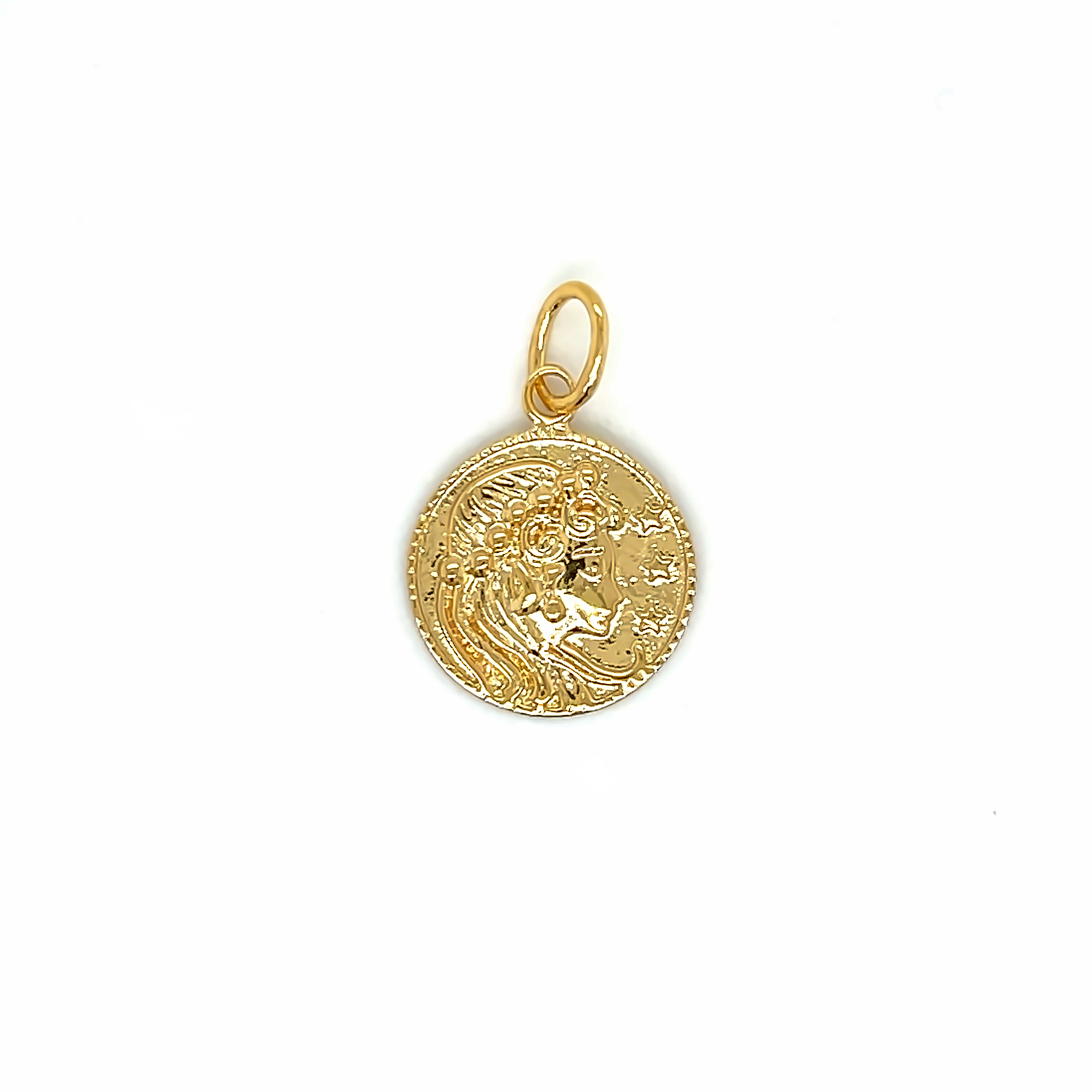 Gold Plated Goddess Coin Pendant
