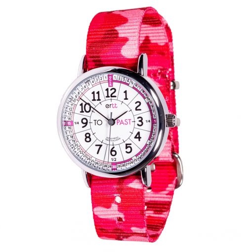 Easy Read Pink Camo Standard Watch