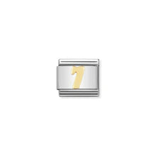 Nomination Composable Classic Link 18k Yellow Gold Number 7