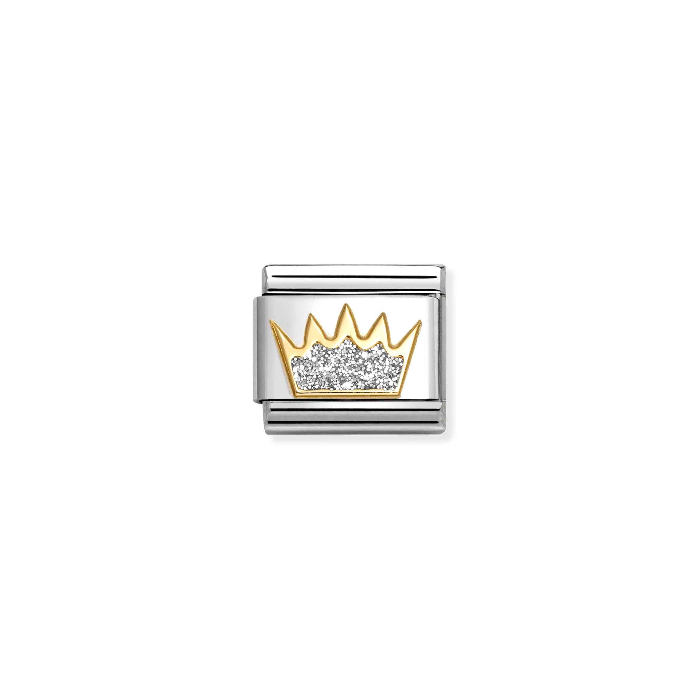 Composable Classic Link Crown 18k Gold and Enamel 030220/21