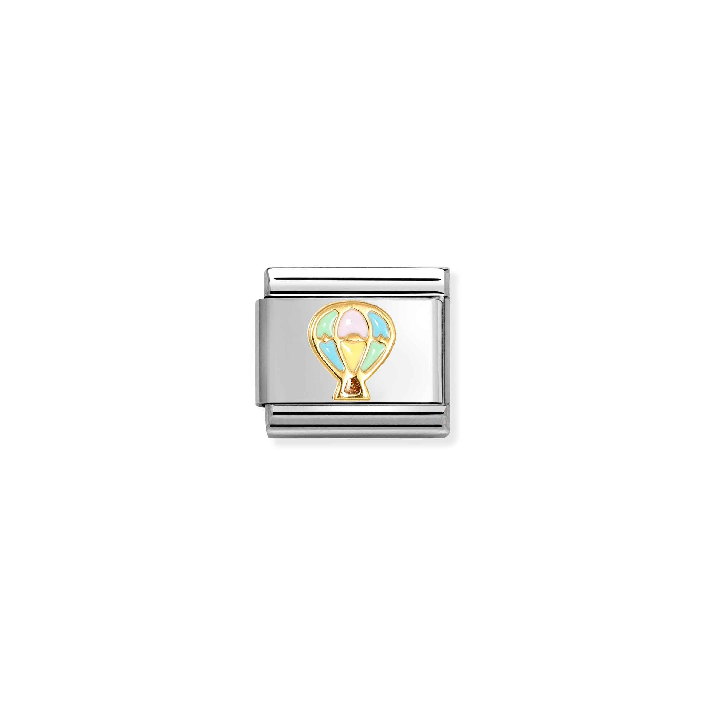 Composable Classic Link Hot Air Balloon in 18k Gold and Enamel  030285/66