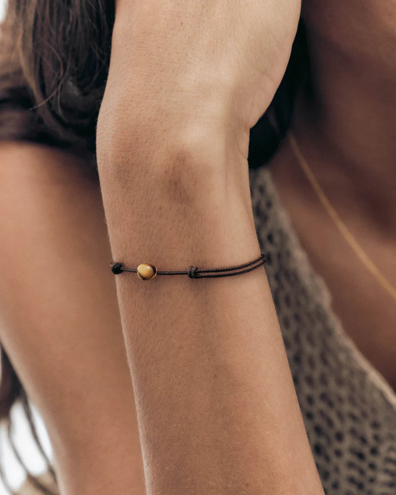 PDPAOLA Tiger Eye Orion Cord Bracelet