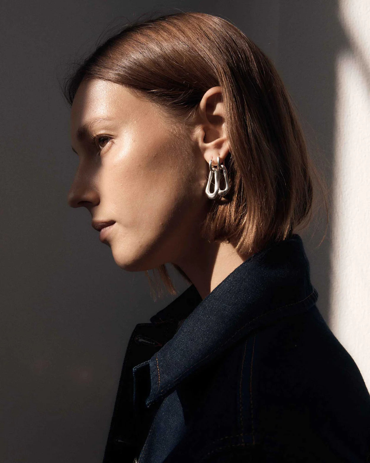 Kirstin Ash Shift Earrings Sterling Silver