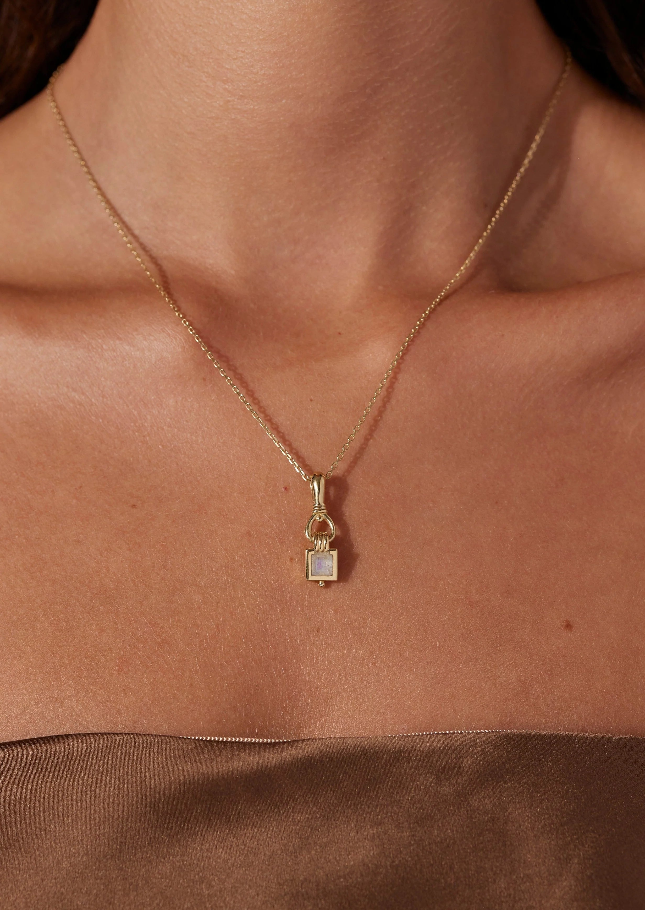 Toni May Freya Moonstone Gold Necklace