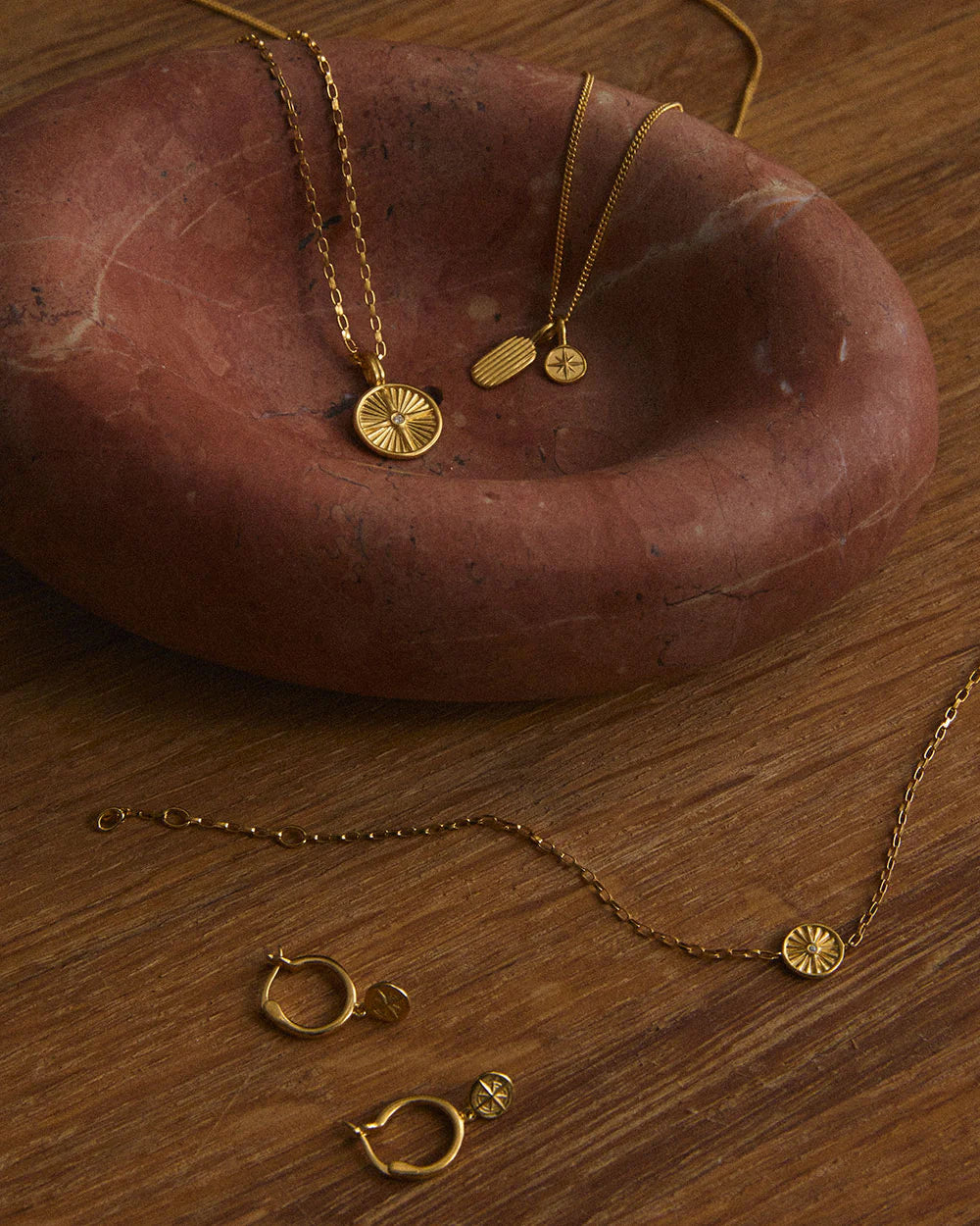 Kirstin Ash Wander Coin Necklace- 18k Gold Vermeil