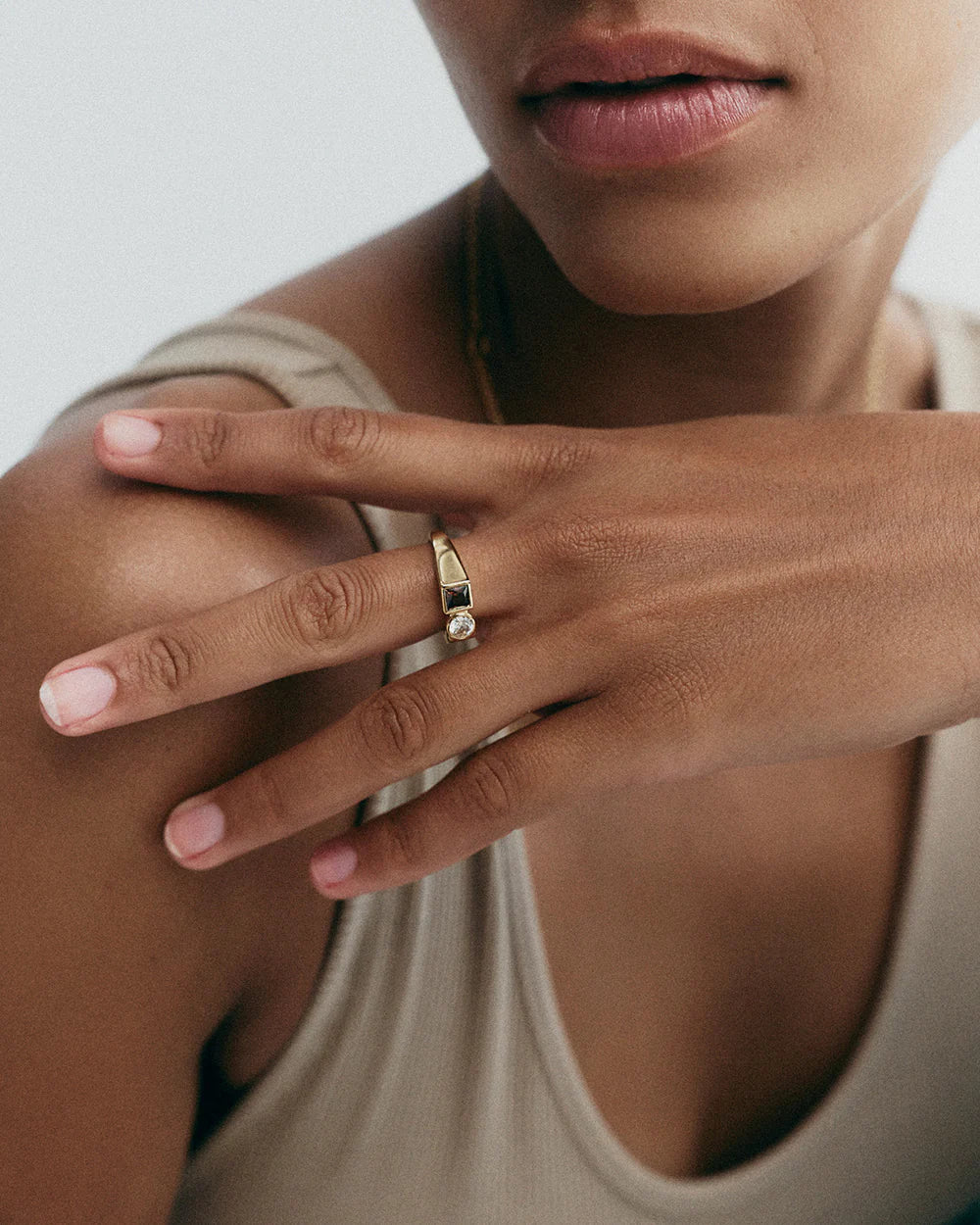 Kirstin Ash Ember Ring 18k Gold Plated
